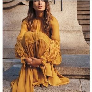 Anthropologie Atsu Aubriana Ruffled Maxi Dress